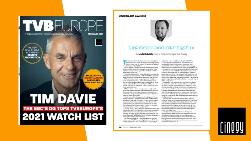 TVBEurope Remote Production 2021