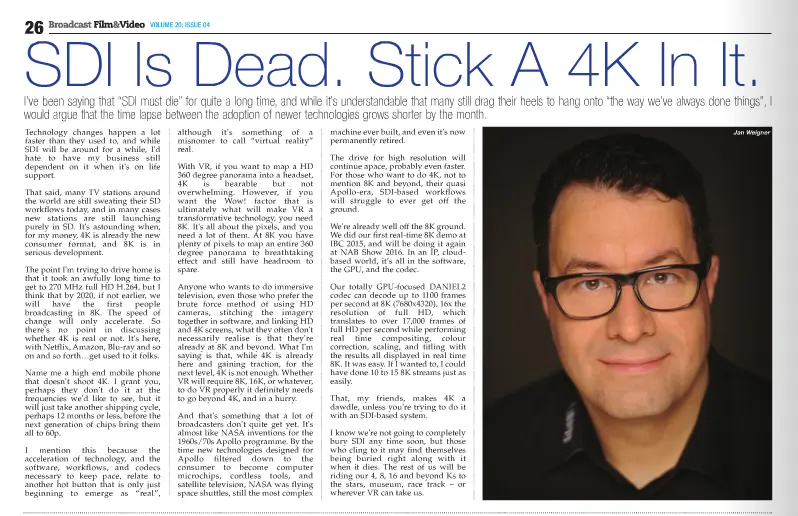 Broadcast Film & Video SDI