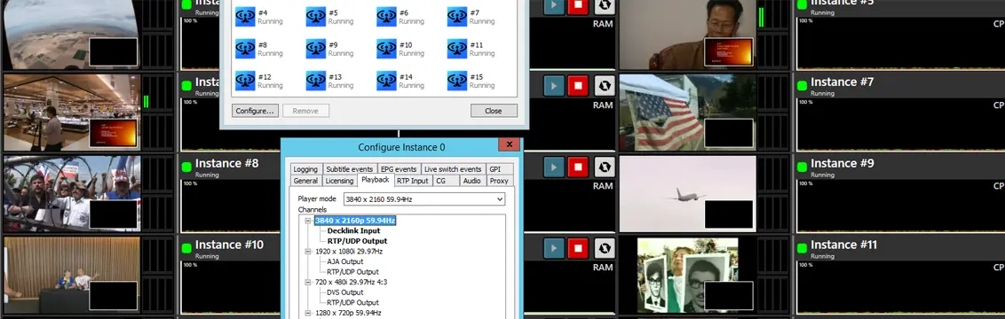 Multiple simultaneous TV formats and outputs