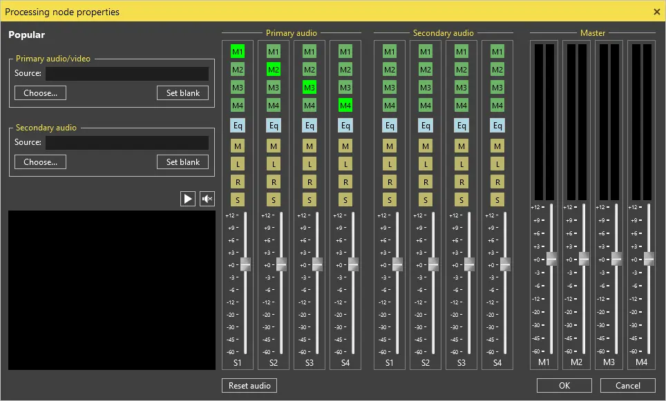 processing e.g. IP audio streams